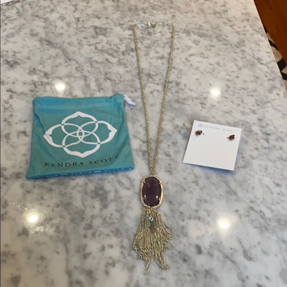 Authentic Kendra Scott necklace and earrings